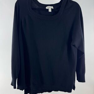 Dressbarn Black Knit Pullover
